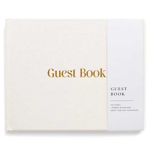 Lamare Wedding Guest Book – Photo Guest Book for Wedding Reception Party - color: White