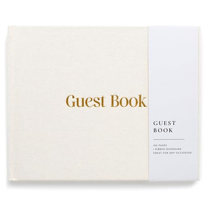 Lamare Wedding Guest Book – Photo Guest Book for Wedding Reception Party - color: White