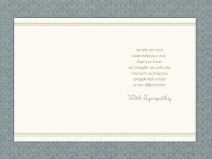 Hallmark Sympathy Card from All (Gold Foil Tapestry) (Pack of 2) - size: 17 (Pack of 2)