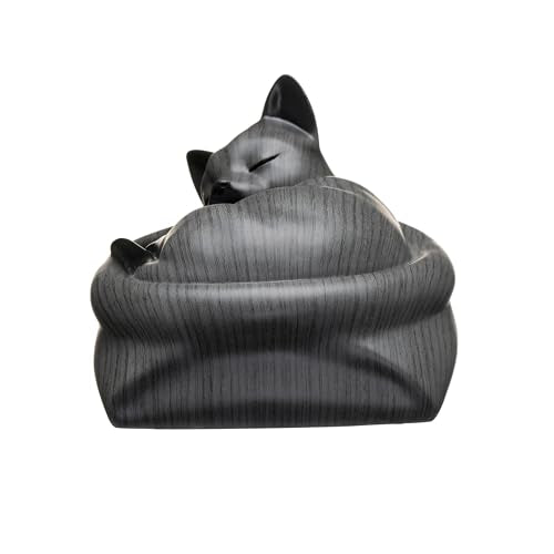 Cat Urn Small Pet Urn for Cat Ashes - Stylish Cat Urns for Ashes, Premium Quality Pet Urns for Cats(Gary) - color: Gary