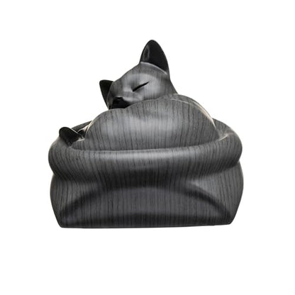 Cat Urn Small Pet Urn for Cat Ashes - Stylish Cat Urns for Ashes, Premium Quality Pet Urns for Cats(Gary) - color: Gary