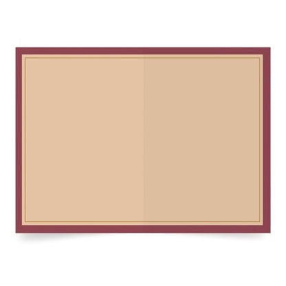 Designer Greetings For Your Words, Blank Cards 6 Pack | Wine Design, Boxed Card Set, Matching Envelopes - color: Wine