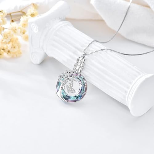 Butterfly Cremation Jewelry for Ashes Urn Necklace for Ashes Sterling Silver Memorial Jewelry