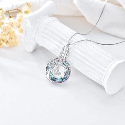 Butterfly Cremation Jewelry for Ashes Urn Necklace for Ashes Sterling Silver Memorial Jewelry