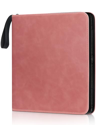 Leather Photo Album 4x6 200 Photos, DIY Scrapbook with 50 Sheets and 20 Blank Kraft Sheets, Travel Souvenir Diary Photo Book for Family Wedding Baby and Holiday Pictures - color: Pink