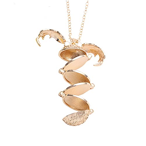 ONLYJUMP Wing Photo Locket Necklace for Women for Women 4 Pictures Frame Chain Charms Multi Layer Vintage Expanding Picture Box Pendant Mother's Day Valentine Birthday Gift Jewelry (silver, Rose Gold) - color: Gold
