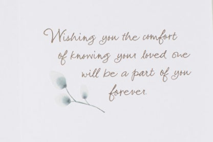 Hallmark Sympathy Card (Loved, Honored, Remembered) - size: 5 inches x 7.2 inches