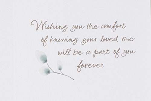 Hallmark Sympathy Card (Loved, Honored, Remembered) (Pack of 2) - size: 5 inches x 7.2 inches (Pack of 2)