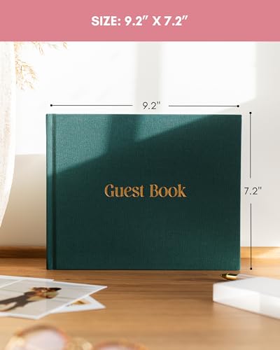Lamare Wedding Guest Book – Photo Guest Book for Wedding Reception Party - color: White
