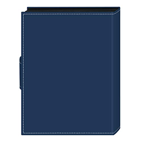 Pioneer Photo Albums EXP-57/BM 36-Pocket 5 by 7-Inch Embroidered "Memories" Strap Sewn Leatherette Cover Photo Album, Mini, Blue (Pack of 6) - size: 8.25inchesx6.125inchesx0.75inches (Pack of 6)