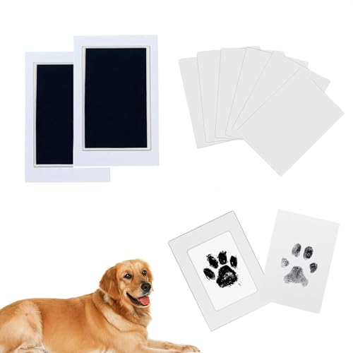 ZMD Inkless Paw Print Kit, Dog Nose Print Kit, Clean Touch Ink Pads and Imprint Cards,Pet Paw Print Impression Kits for Dogs Cats Footprint Keepsake, Gifts for Pet Lovers, New Moms