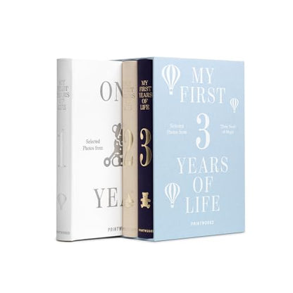 Printworks Baby Photo Book 3-Pack - 1 Album for Each of First 3 Years - style: 3-Pack
