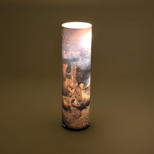 The Nativity, LED Flameless Devotional Prayer Candle