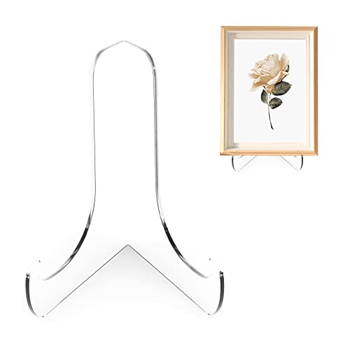 Boloyo 60-Degree Angle Acrylic Plate Display Stand , 3 Inch 2PC Clear Acrylic Display Holder Easel Base for Home Office Kitchen School Art Display - color: 60-Degree Angle, size: 3 inch(2PC)