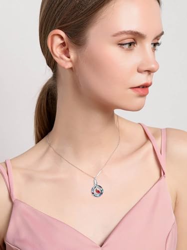 Urn Necklace for Women Sterling Silver Meaningful Memorial Jewelry | Paw Print/Butterfly/Dragonfly/Bird/Dolphin/Mountain/Tree of Life Urn Necklace for Ashes Cremation Keepsake Jewelry for Women - style: Crystal-Cardinal