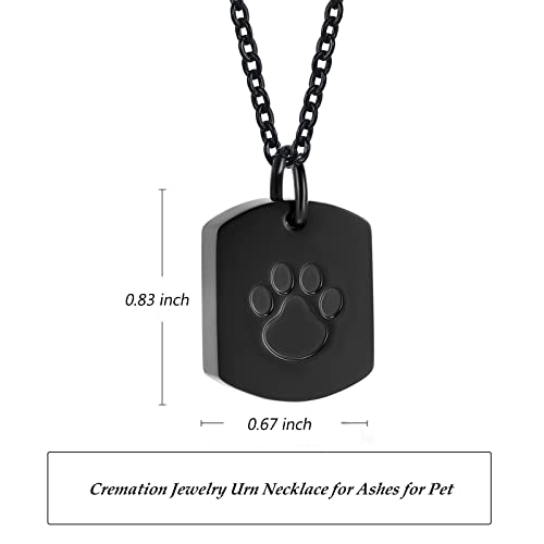 3 Pack Cremation Jewelry Dog Ashes Necklace for Women Men Pet Dog/Cat Urns for Ashes Cremation Jewelry Memorial Locket Gifts for Human