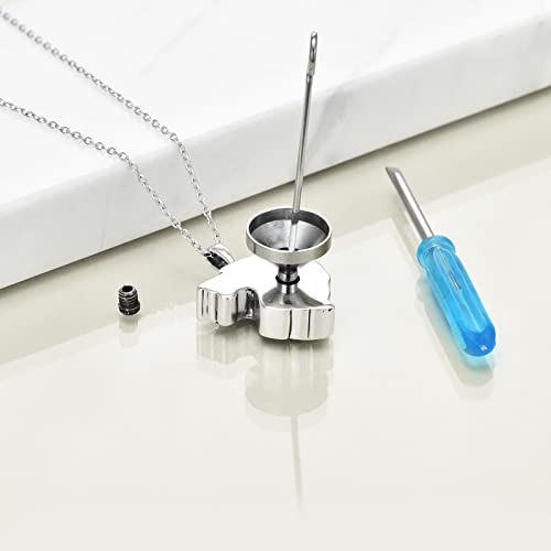 VONALA Urn Necklace Sterling Silver Memorial gifts for Ashes Keepsake Jewelry - style: Wolf