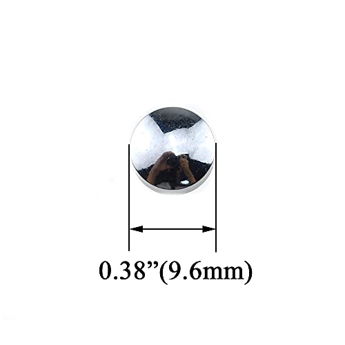 Hahiyo 10mm Diameter Mirror Screws Brushed Stainless Steel Solid Easy Install Brass Washer Decorative Caps Fasteners Nails Silver 20 Pairs for Bathroom Mirrors Panels Kitchen Ceiling Arts Crafts - size: 10mm-20sets-Silver
