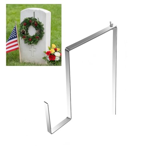 Stainless Steel Adjustable Headstone Wreath Hanger