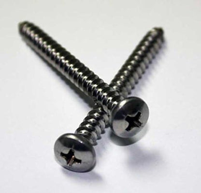 18-8 Stainless Steel Sheet Metal Screw, Plain Finish, Pan Head, Phillips Drive, Type A, 10 Thread Size, 1 3/4" Length (Pack of 50) (Fits Tuf-Tite Risers and Lids)