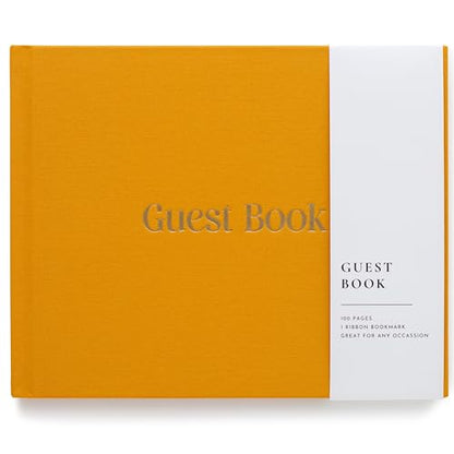 Lamare Wedding Guest Book – Photo Guest Book for Wedding Reception Party - color: Mustard