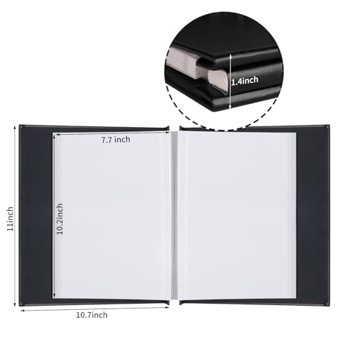 Inspirational Leather Photo Album - Magnetic Self-Stick Family Memory Book | DIY Scrapbook Holds 3x5, 4x6, 5x7, 6x8 Pictures, Motivational Scrapbook Journal for Couples, Graduation & Life Journey Gifts - color: black-always remember