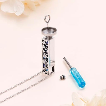 925 Sterling Silver Urn Necklaces for Women Claddagh/Angel Wings/Guitar/Butterfly/Tree of Life Ashes Memorial for Loss Keepsake Jewelry Present Easter Day of the Dead - style: Sunflower