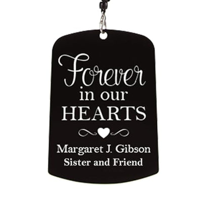Let's Make Memories Personalized Memorial Sonnet Wind Chime - 38" H - Sympathy - Condolences - style: Forever in Our Hearts