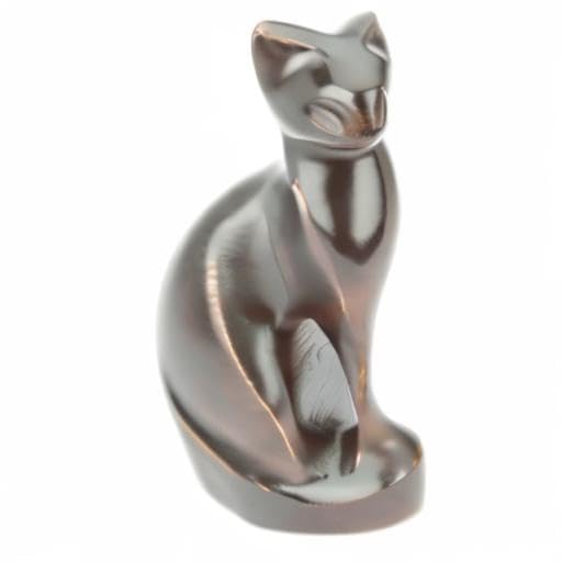 Urns UK Stanley Cat Cremation Urn, Bronze - color: Bronze