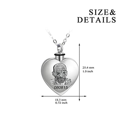 Filigree Dog Paw Urn Locket Necklace 925 Sterling Silver Print Pet Urn Necklace for Ashes Engraved Personalized Cremation Jewelry Pictures Keepsake Memorial Gifts for Women Men - style: B Engraved Photo