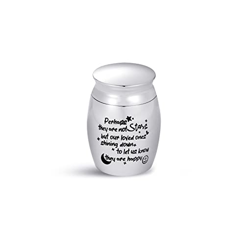 Mini Cremation Urns for Ashes Sister Mom Moon Star Love Family Friends Smiles Daughter Grandma Son Dad Husband Cremation Memorial Keepsake Stars Loved Ones Happy Shining Down - size: Perhaps they are not Stars but …
