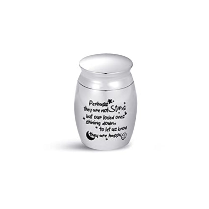 Mini Cremation Urns for Ashes Sister Mom Moon Star Love Family Friends Smiles Daughter Grandma Son Dad Husband Cremation Memorial Keepsake Stars Loved Ones Happy Shining Down - size: Perhaps they are not Stars but …