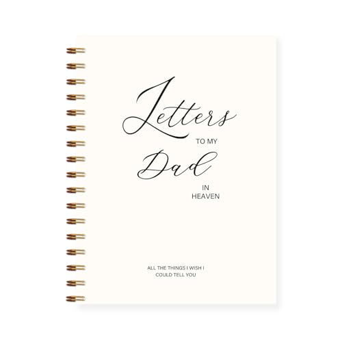 Letters to Heaven Notebook Journal 5.5x8.3, Grief Journal for Women, Memorial Sentimental Gifts, Sympathy Gifts for Loss of Loved One, Spiral Hardcover Notebook(Dad) - color: Dad