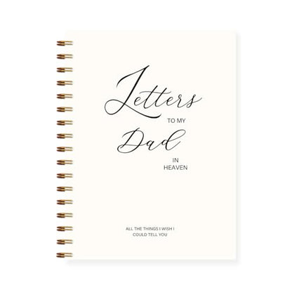 Letters to Heaven Notebook Journal 5.5x8.3, Grief Journal for Women, Memorial Sentimental Gifts, Sympathy Gifts for Loss of Loved One, Spiral Hardcover Notebook(Dad) - color: Dad