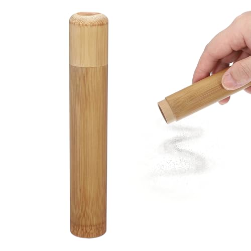 uxcell Bamboo Scattering Urn, 6.1" x 1" Small Cremation Tube with Lid Mini Keepsake Brown for Male Female Pet Dog Brown - size: 6.1" x 1"