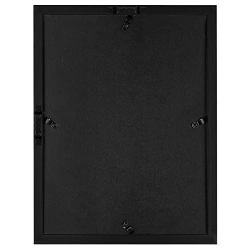 Americanflat 8.5x11 Shadow Box Frame with Shatter-Resistant Glass - Silhouette Collection - Large Shadow Box Display Case for Tabletop and Wall Display - Black with Soft Felt Back | Shatter-resistant glass, 1.5 inch interior depth, hangs vertical or horiz