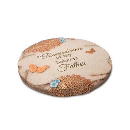 Pavilion Gift Company 19060 Light Your Way Memorial Garden Stone, 10-Inch, Beloved Father