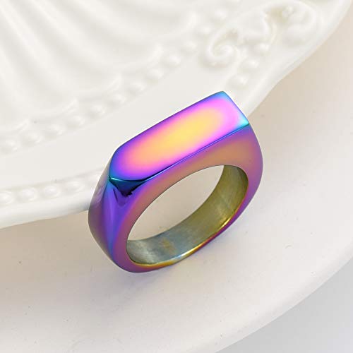 Minicremation Cremation Jewelry for Ashes Geometry Simple Style Memorial Urn Ring Ashes Holder with Fill Kit Keepsake Cremation Ring for Men - color: Customize