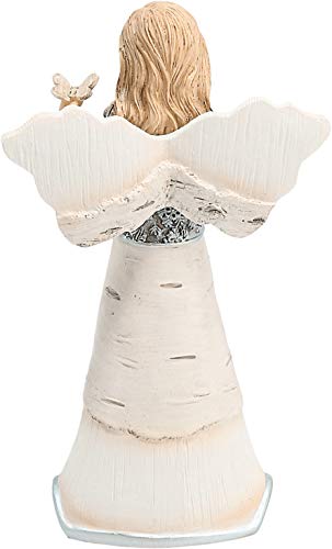 Pavilion - Angel Figurine Floral Spring Home Decor Grandma Nana Mimi Granny Gigi Present from Granddaughter Grandson Grandkids Daughter Friend Aunt Sister Gift (I Carried You)