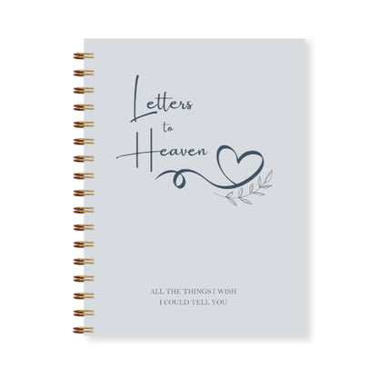 Letters to Heaven Grief Journal Gifts for Women Men 5.5x8.3in（Blue） | Sympathy Journal Gifts for Loss of Loved One, Condolence Bereavement Grieving Gift Spiral Hardcover Notebook - color: Blue