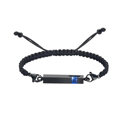 Harbeingt Adjustable Urn Bracelet for Ashes for Women Cremation Jewelry - color: Blue