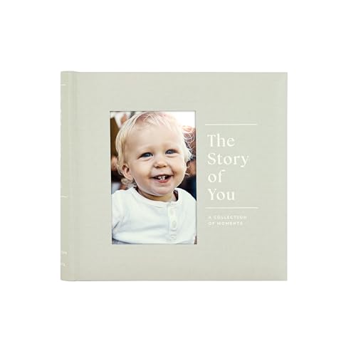 MCS The Story Of You Sage Linen Photo Album, 200-Pocket, 4x6, 12x12 Pages | Scrapbook-Style Keepsake Photo Album With Memo Space, Clear Side-Loading Pockets, Thoughtful Gift - style: Story of You