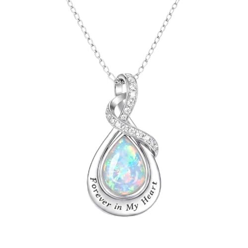 Urn Necklace for Ashes Blue opal Cremation Necklace Keepsake Memory Jewelry for Ashes of Loved Ones Keepsake - style: Memorial Cremation Urn