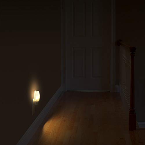 Emotionlite Plug-in LED Night Light, Dusk to Dawn Sensor, Warm White 6 Pack | Warm white sensor night light, ideal for nursery, bedroom, bathroom, hallway, stairs & kitchen - size: 6 Pack Warm White