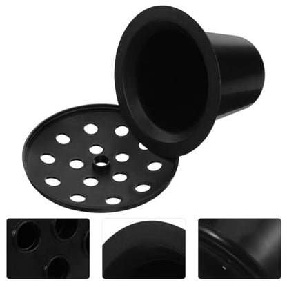 HANABASS Cemetery Grave Vase Inserts: 8pcs 16 Holes Cemetery Flowers Holder Graveside Bracket Memorial Day Grave Decorations Cemetery Vases for Graveyard Flower Marker