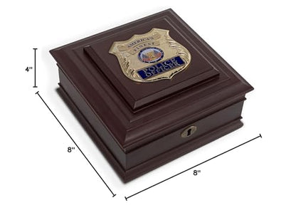 Allied Frame US Police Officer Medallion Desktop Box - color: Police