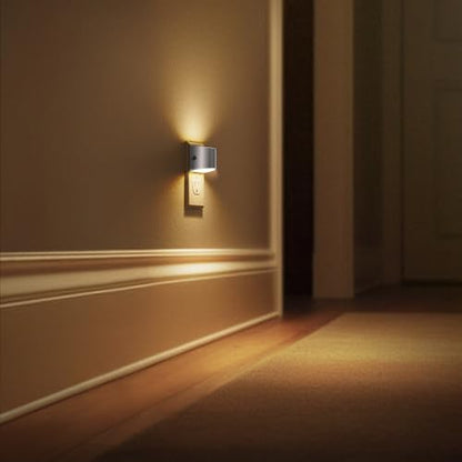 L LOHAS LED Night Lights Plug into Wall, Dimmable Night Light 2 Pack | Plug in Night Light with 3 Level Brightness, 3000K Soft White, Grey Housing - color: Gray