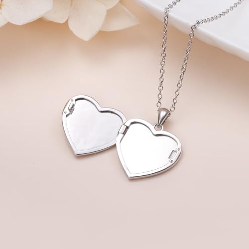 FLYOW S925 Sterling Silver Best Friend Couple Pendant Friendship Sun Moon Lotus Yin Yang Matching Bff Necklace for Women Jewelry - style: locket