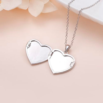 FLYOW S925 Sterling Silver Best Friend Couple Pendant Friendship Sun Moon Lotus Yin Yang Matching Bff Necklace for Women Jewelry - style: locket