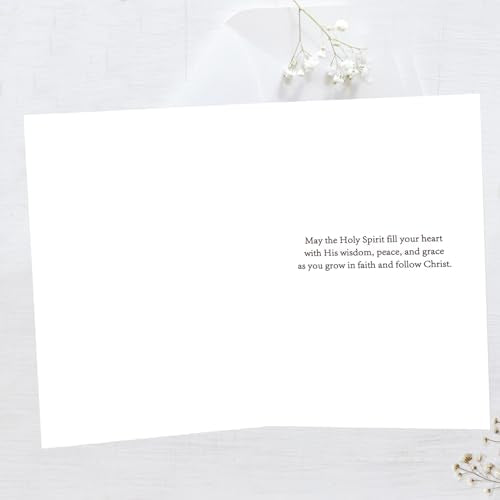 ICOOLYI Confirmation Card for Teens, Catholic Confirmation Gift, Holy Spirit Faith Design, Religious Keepsake Card - color: WY-528